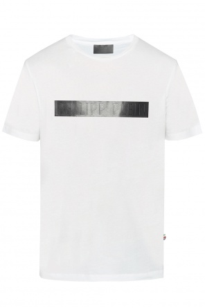 T-shirt with logo insert, zdjęcie 1 T-shirt with logo insert od Philipp Plein